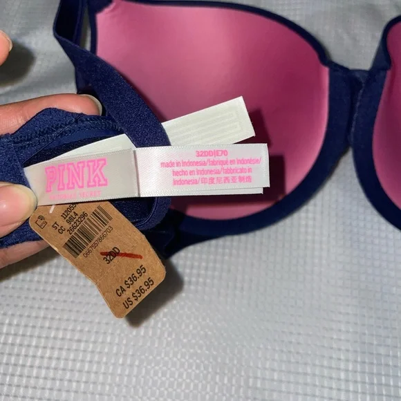 PINK Victoria's Secret Deep Blue Bra - Picture 3 of 3